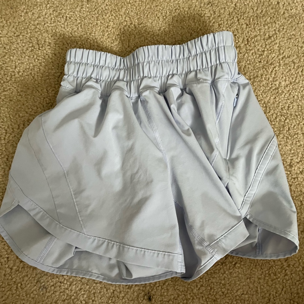 LIGHT BLUE LULULEMON SHORTS